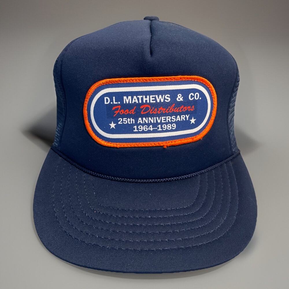 Vintage Snapback Trucker Hat Cap Patch Food Distributor Rare Mesh 1